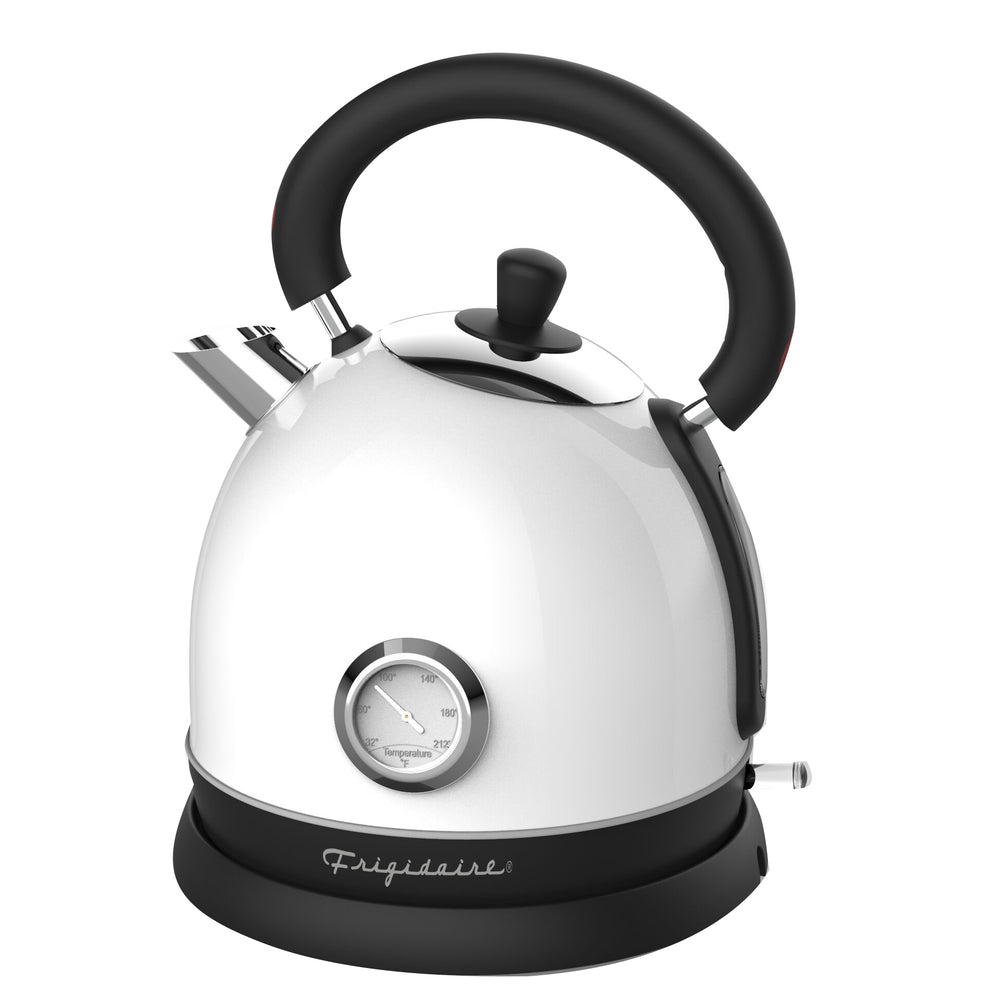 Image of Frigidaire 1.8L Retro Stainless Steel Electric Kettle - White