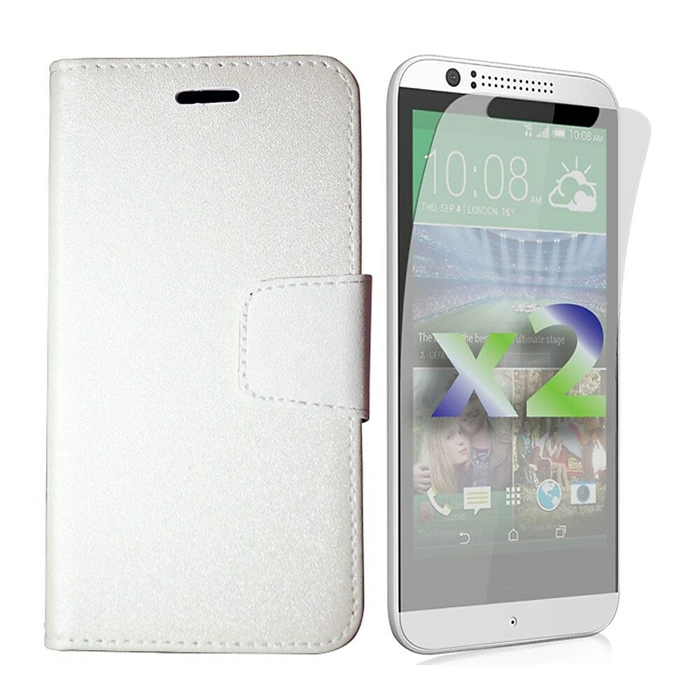 Image of Exian Wallet Case for HTC Desire 510 - White