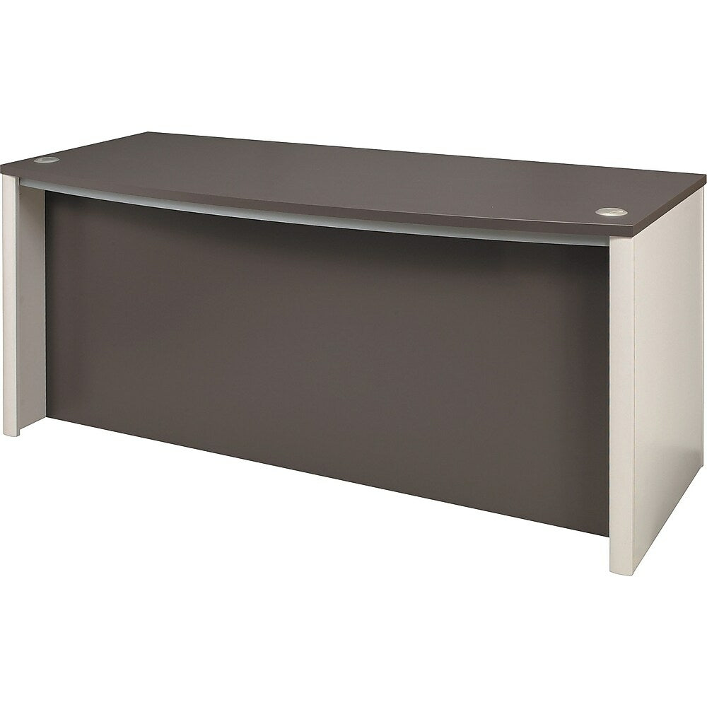 Image of Bestar Connexion Collection 72" Executive Desk, Sandstone & Slate, Grey