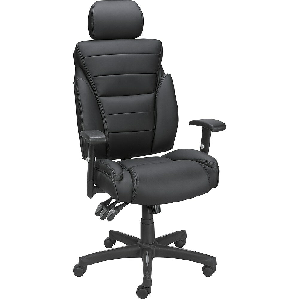 Image of Staples High-Back Bonded Task Chair - Black