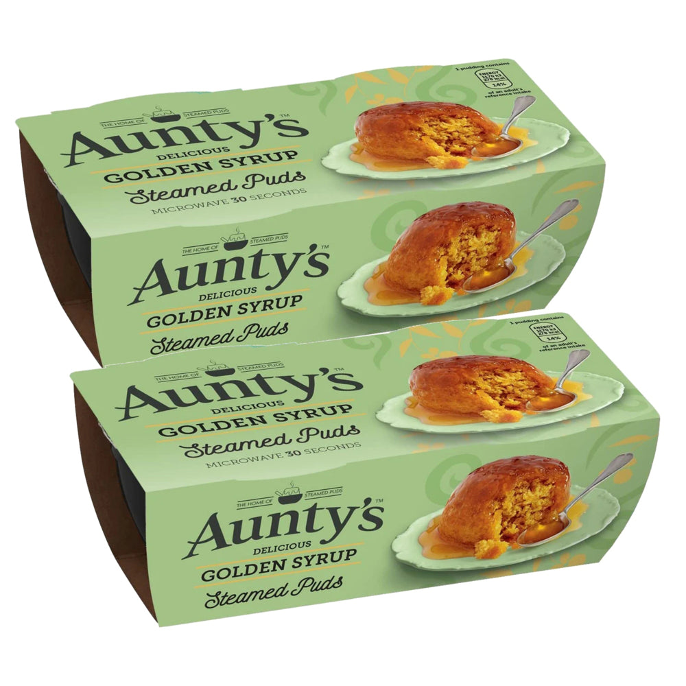 Image of Aunty's Golden Syrup Pudding - 95g Per Pack - 2 pack