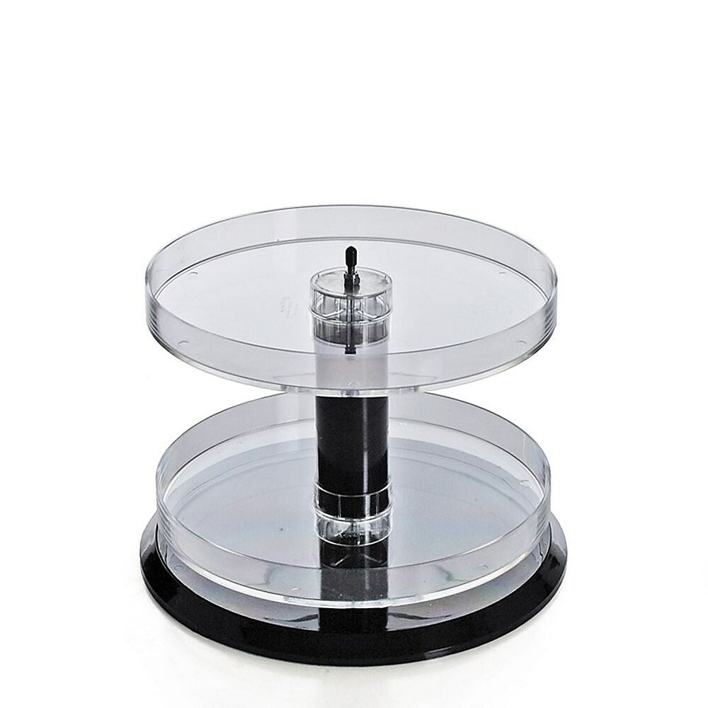 Image of Azar Displays 2-Tier Acrylic Open Round Tray (227020)