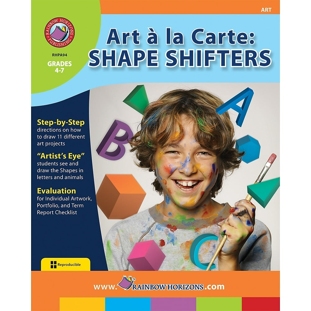 Image of eBook: Art A La Carte: Shape Shifters - (PDF version - 1-User Download) - ISBN 978-1-55319-072-1 - Grade 4 - 7