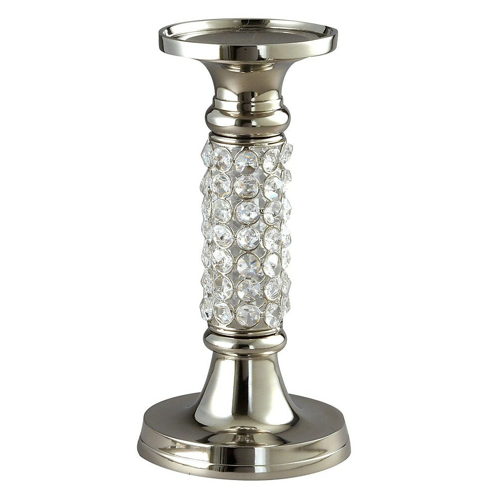 Image of Elegance 10" Sparkle Pillar/Taper Column Candle Holder