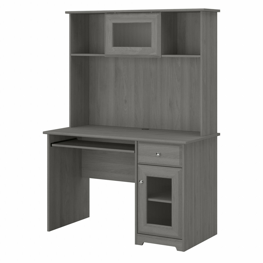 Image of Bush Furniture Cabot 48"W Small Computer Desk with Hutch and Keyboard Tray - Modern Grey