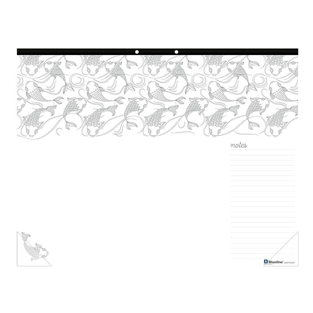 Image of Blueline DoodlePlan Colouring Desk Pad, Multiplicity