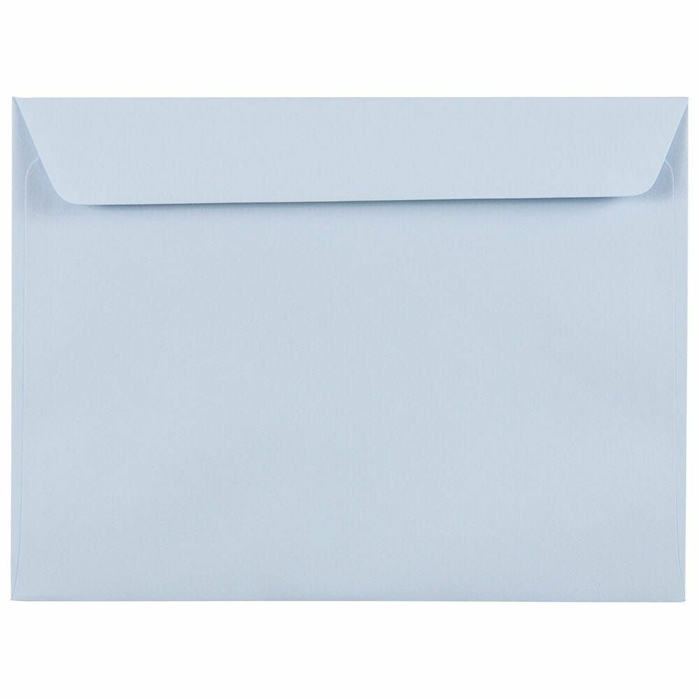 Image of JAM Paper Booklet Envelopes - 9" x 12" - Baby Blue - 25 Pack