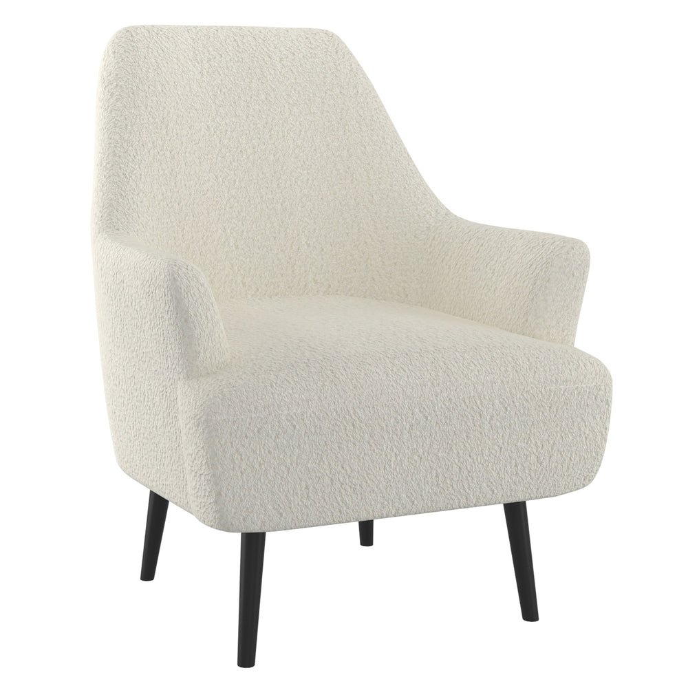 Image of nspire Modern 26.75" W Boucle Fabric Accent Chair - Cream, White