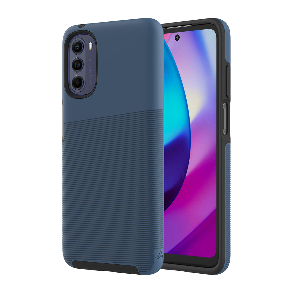 Image of Axessorize PROTech Plus Dual-Layered Anti-Shock Sleek Case for Motorola Moto G 5G (2022) - Astral Blue