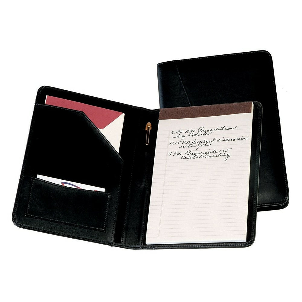 Image of Royce Leather Junior Writing Style Padfolio, Black