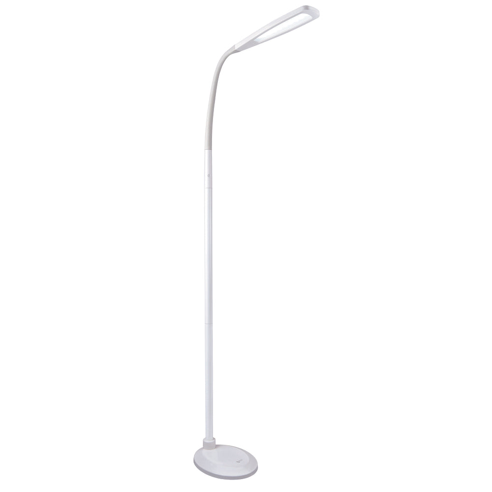 Image of OttLite Natural Daylight LED Flex Floor Lamp - White