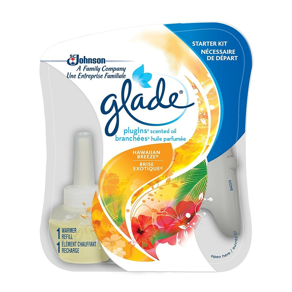 Image of Glade PlugIns Scented Oil - Starter Kit - Hawaiian Breeze, White