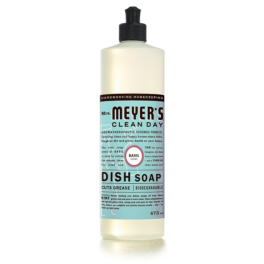 Image of Mrs. Meyer's Clean Day Dish Soap - Basil - 473mL