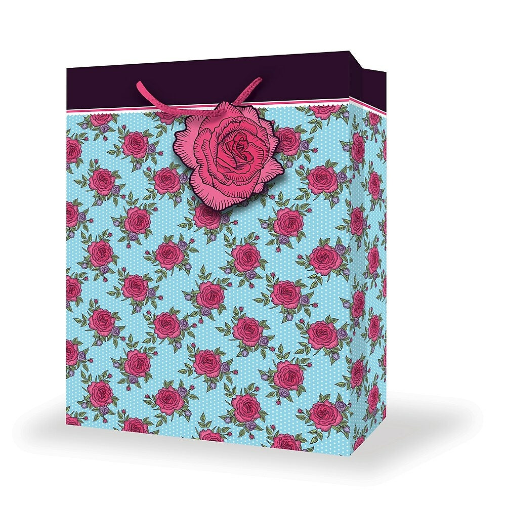 Image of Millbrook Studios Gift Bags - Jumbo - Floral - 12 Pack (47623)