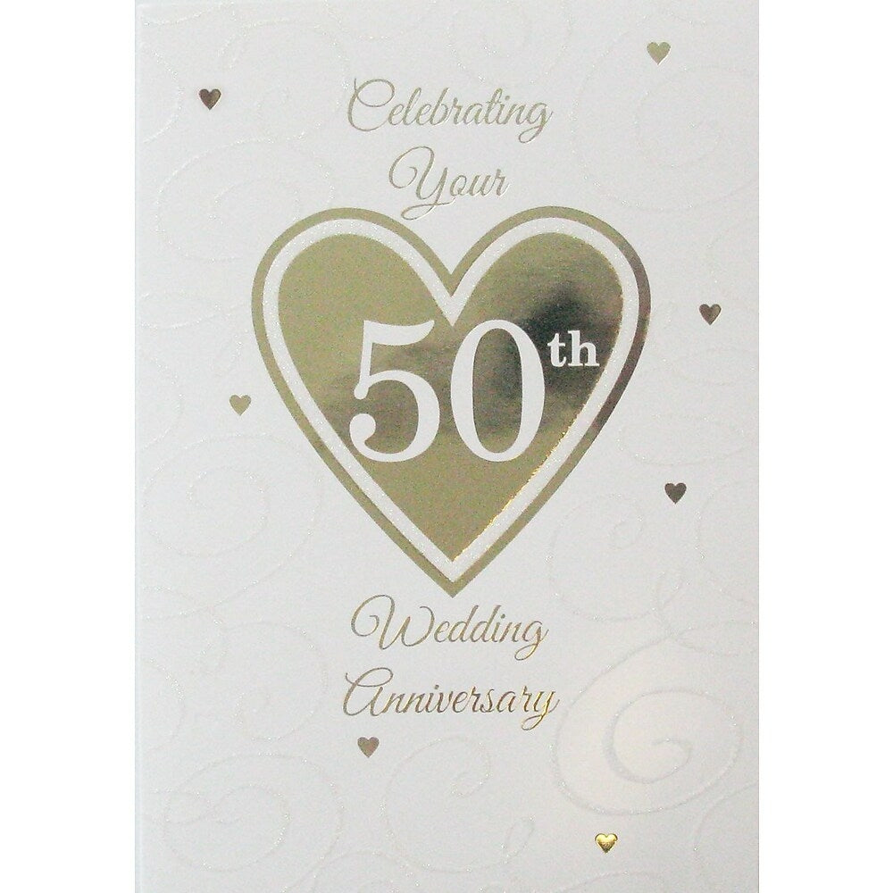 Cartes De Souhait Celebrer Votre 50e Anniversaire De Mariage 18 Paqu Bureauengros Com