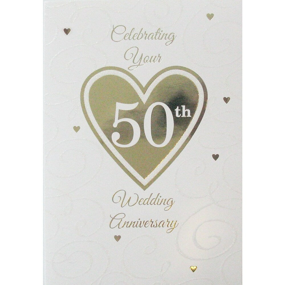 Cartes De Souhait Celebrer Votre 50e Anniversaire De Mariage 18 Paquet Bureauengros Com