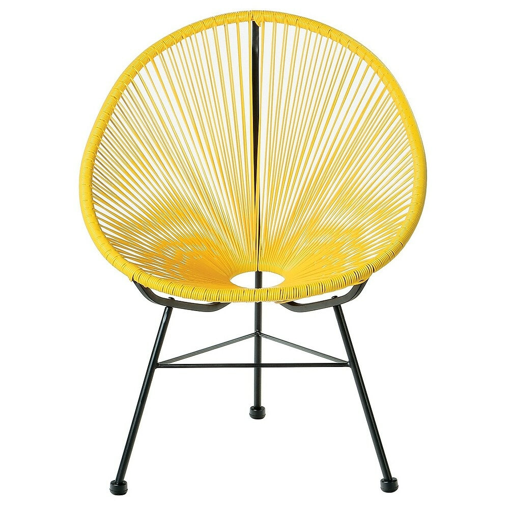 Image of Plata Import Acapulco Chair, Yellow (WR-1350-YE)
