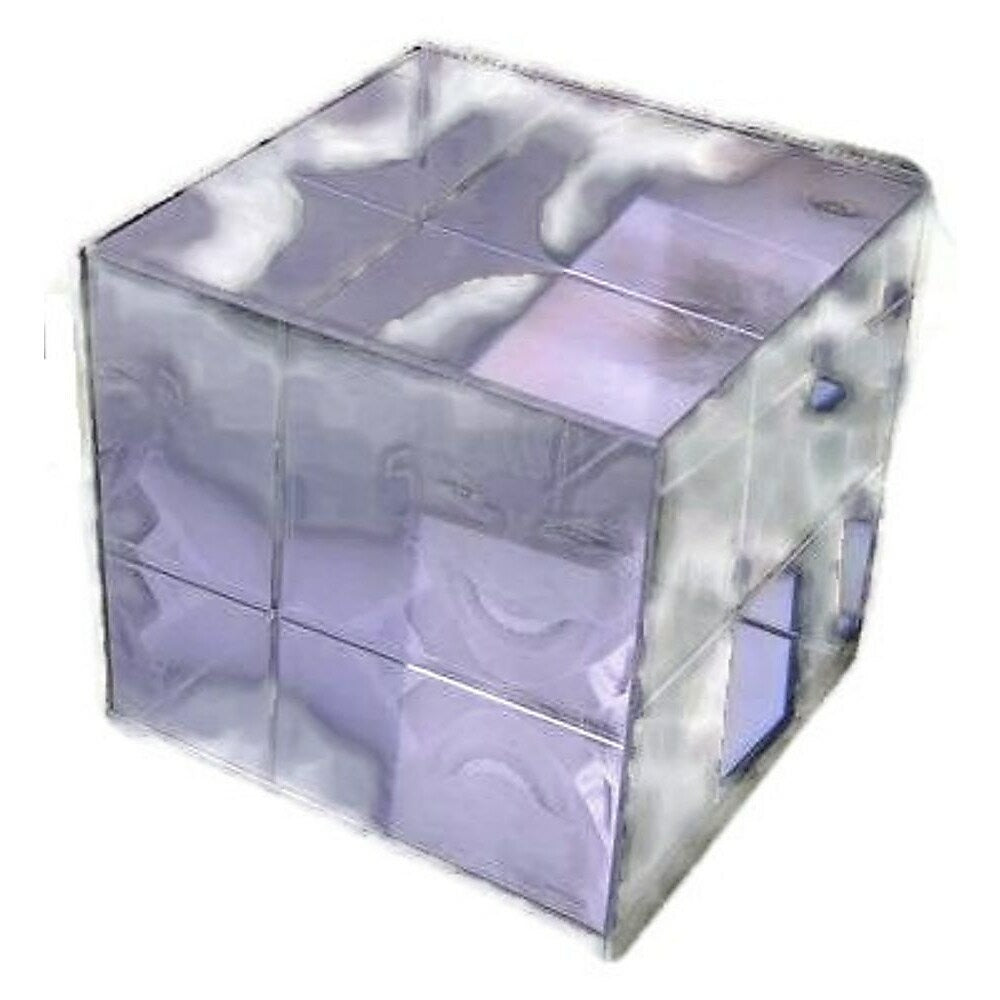 Image of Elegance Optical Crystal Glass Photo Cube, 2.5 x 2, Grey