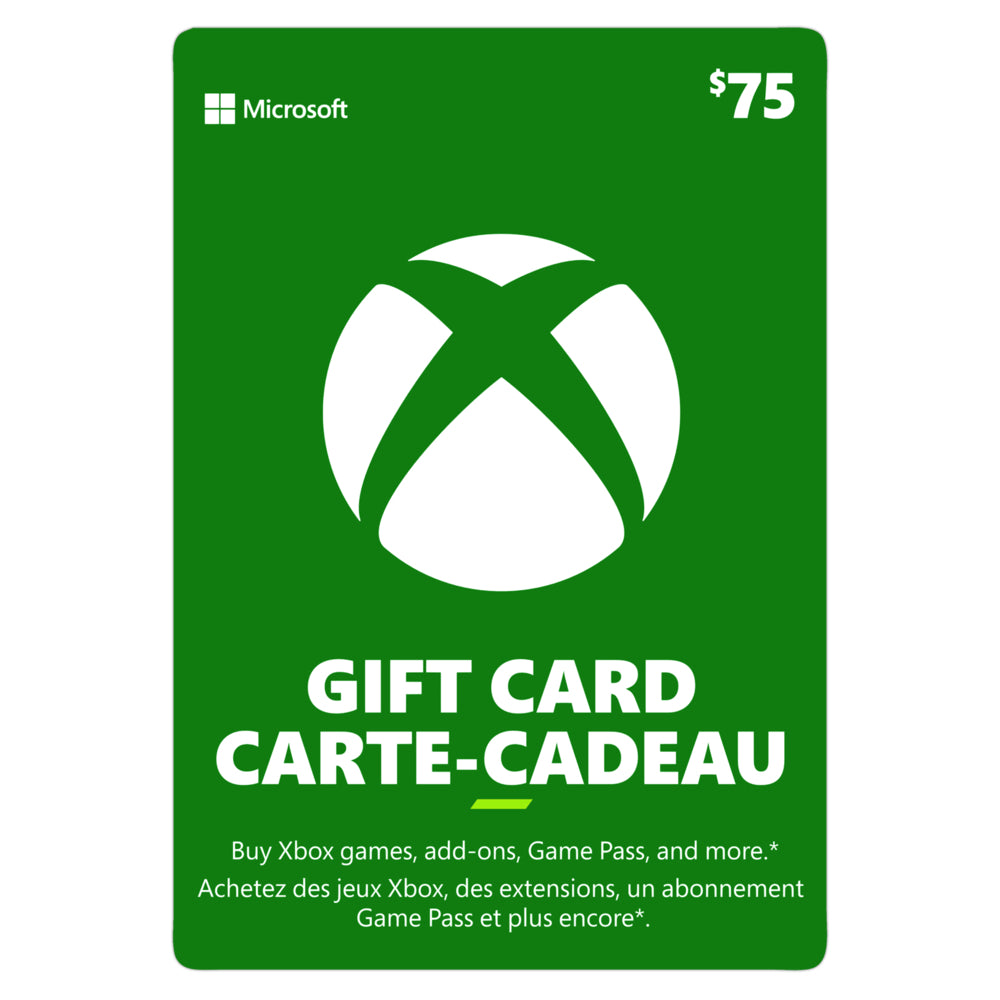 Image of Xbox Live Gift Card, CAD [Download] | 78.79