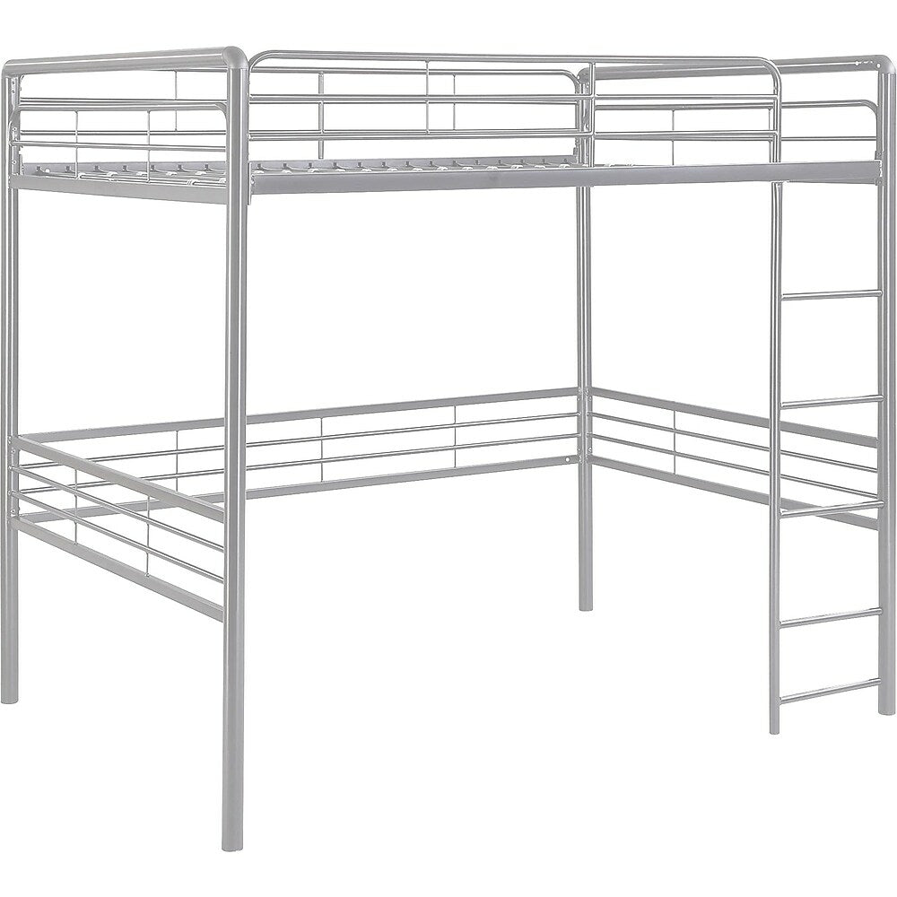 Image of DHP Full Metal Loft Bed - Silver