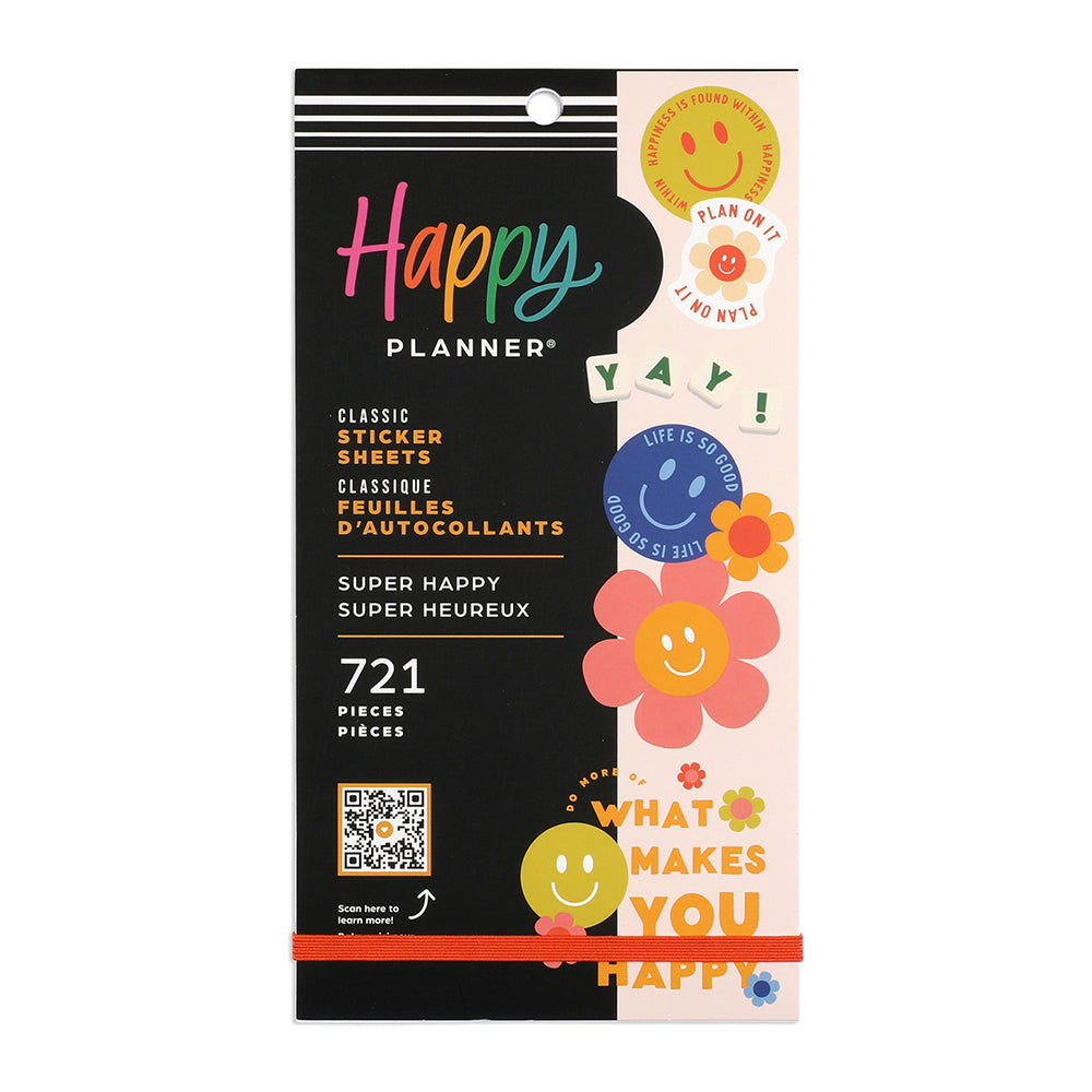 Image of Me and My Big Ideas Happy Planner Classic Super Happy Value Pack Stickers - 30 Sheets