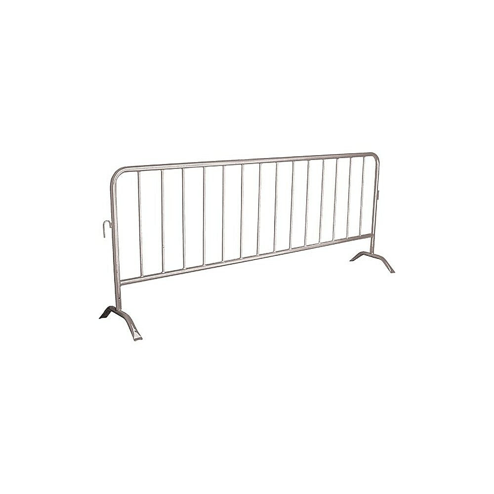 Image of Zenith Safety Portable Barriers, Interlocking, 102" L x 40" H, Silver