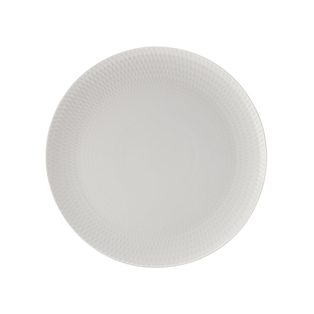 Image of Maxwell & Williams Diamonds Round Platter - 14.25" - White