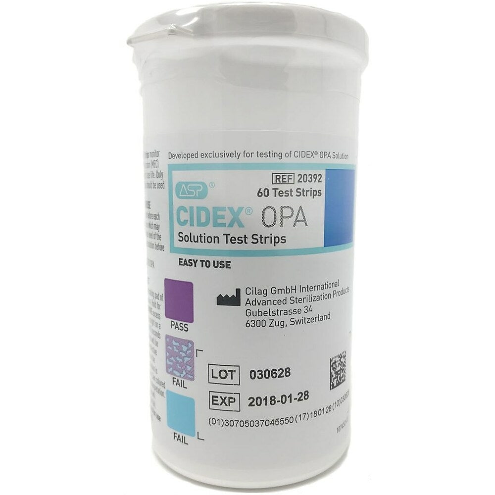 Image of Cidex 20392 OPA Solution Test Strips, 60 Pack