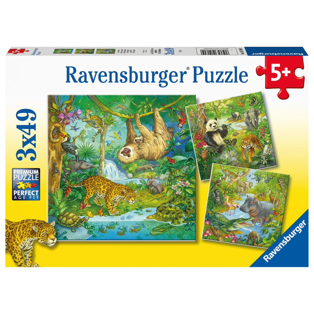 Image of Ravensburger Jungle Fun - 3 x 49 Pieces