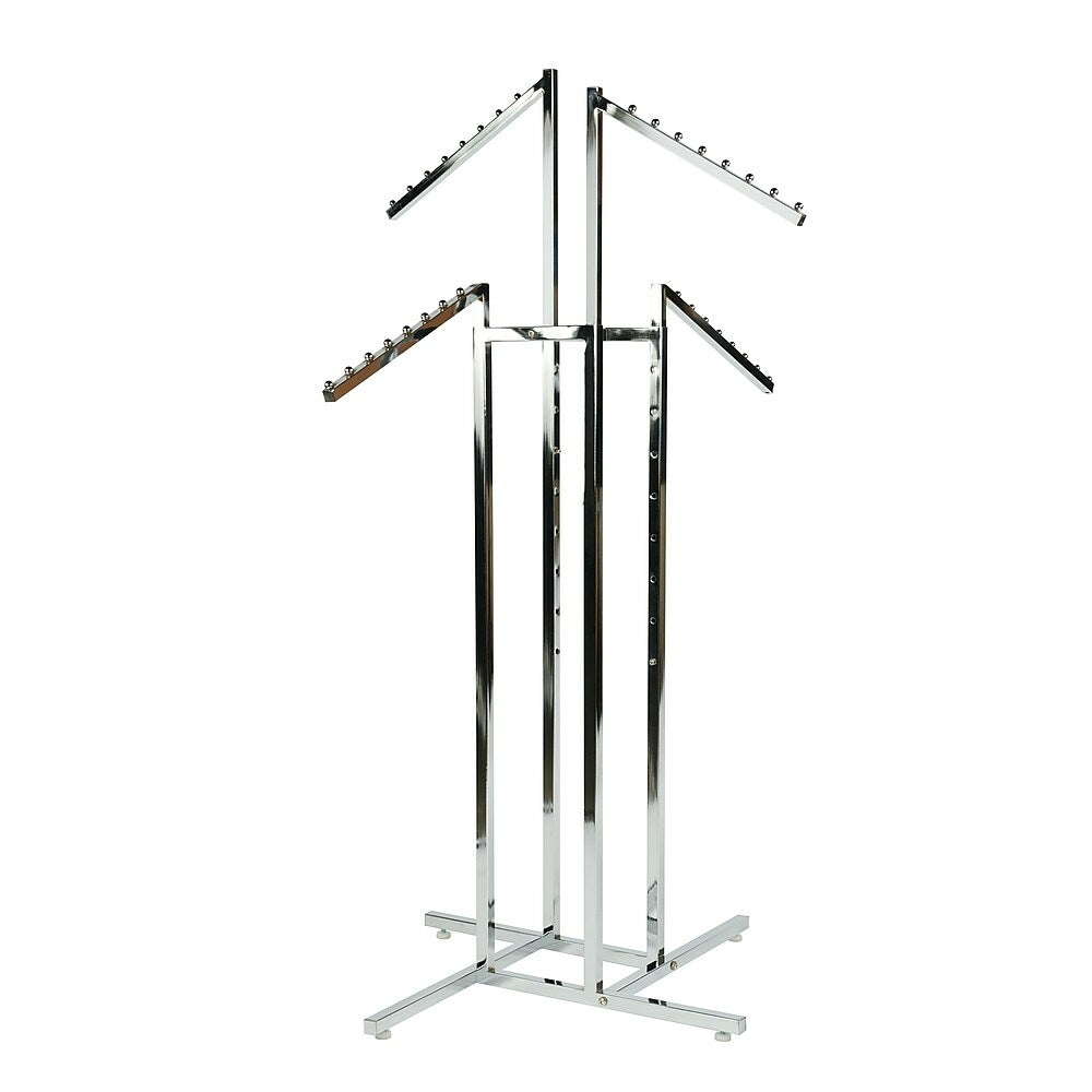 Image of Can-Bramar 4-Way Rack with Slanted Arms, Chrome (R14)