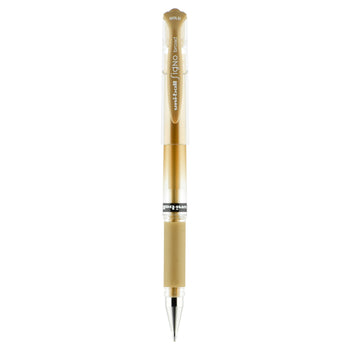 Uni-ball Signo Broad Gel Pen - Gold Ink - Japanese Kawaii Pen Shop
