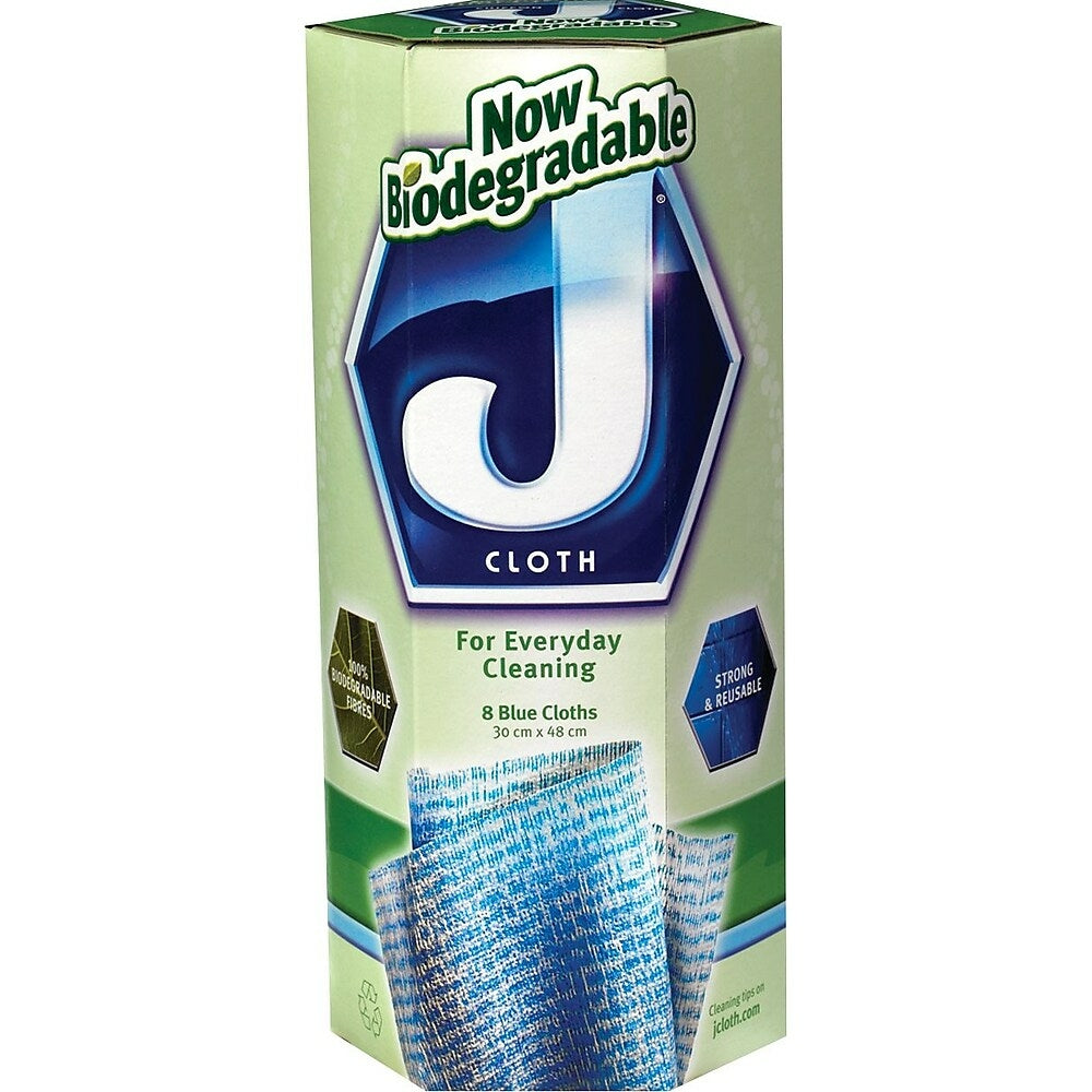 Image of J-Cloth Reusable Towels, Blue, 8-Pack, 8 Pack