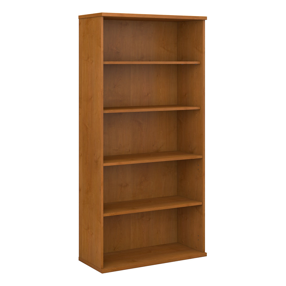 Image of Bush Westfield 5-Shelf Bookcase, Natural Cherry and Graphite Gray