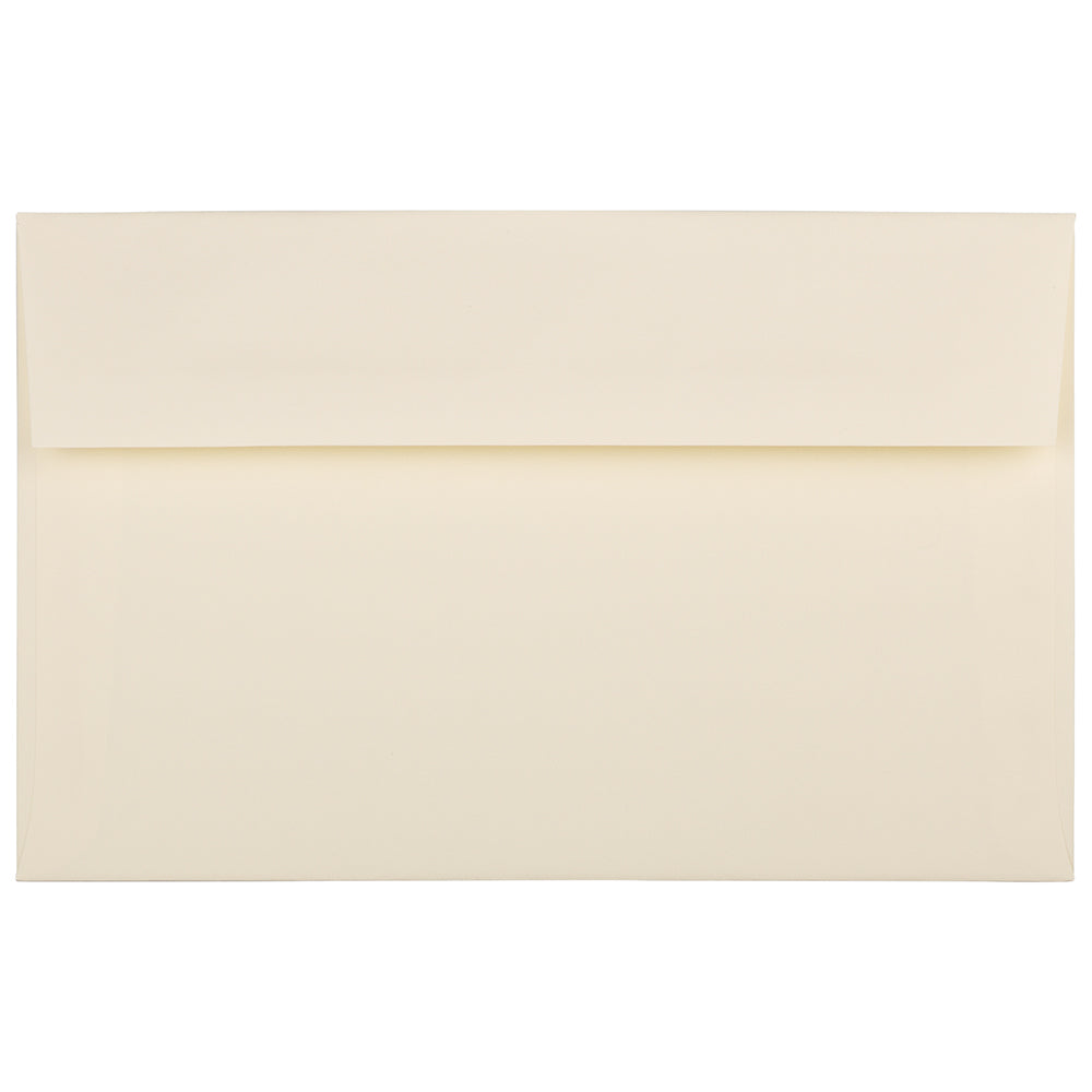 Image of JAM Paper A10 Invitation Envelopes, 6 x 9.5, Strathmore Ivory Wove, 1000 Pack (900849930B), White