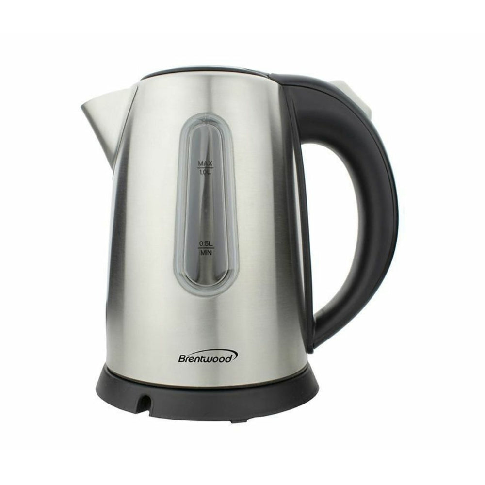 Image of Brentwood Electric Kettle - Cordless - 1L - Stainless Steel
