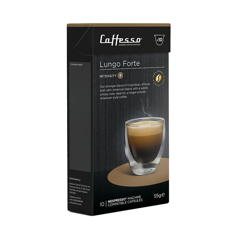 Image of Caffesso Lungo Forte Espresso Capsules - Intensity 8 - 10 Pack
