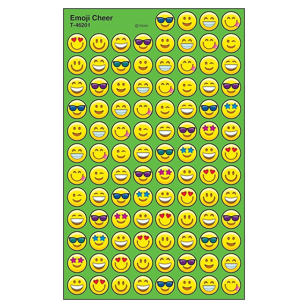 Image of Trend Enterprises Emoji Cheer superSpots Stickers (T-46201), 6 Pack