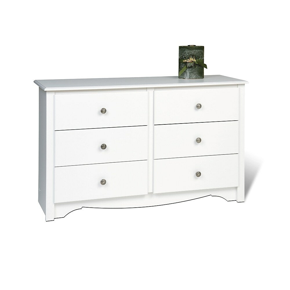 Image of Prepac Monterey Children's 6 Drawer Dresser, White