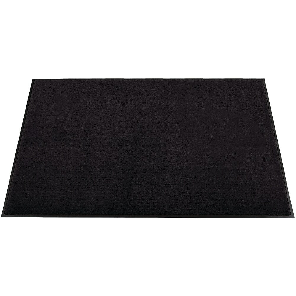 Image of Floortex Pro Plush 36" x 60" Wiper Mat Black, Medium Duty