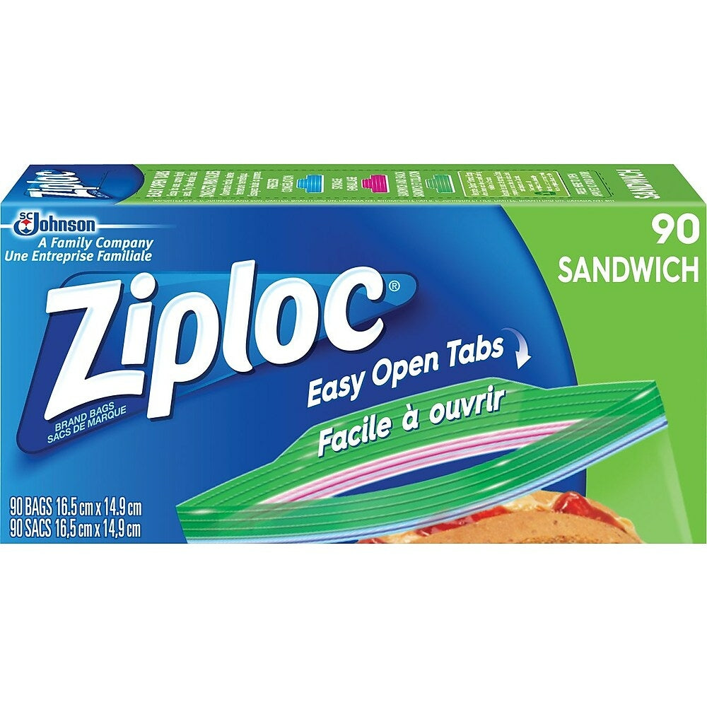 Image of Ziploc Sandwich Bags, 90 Pack