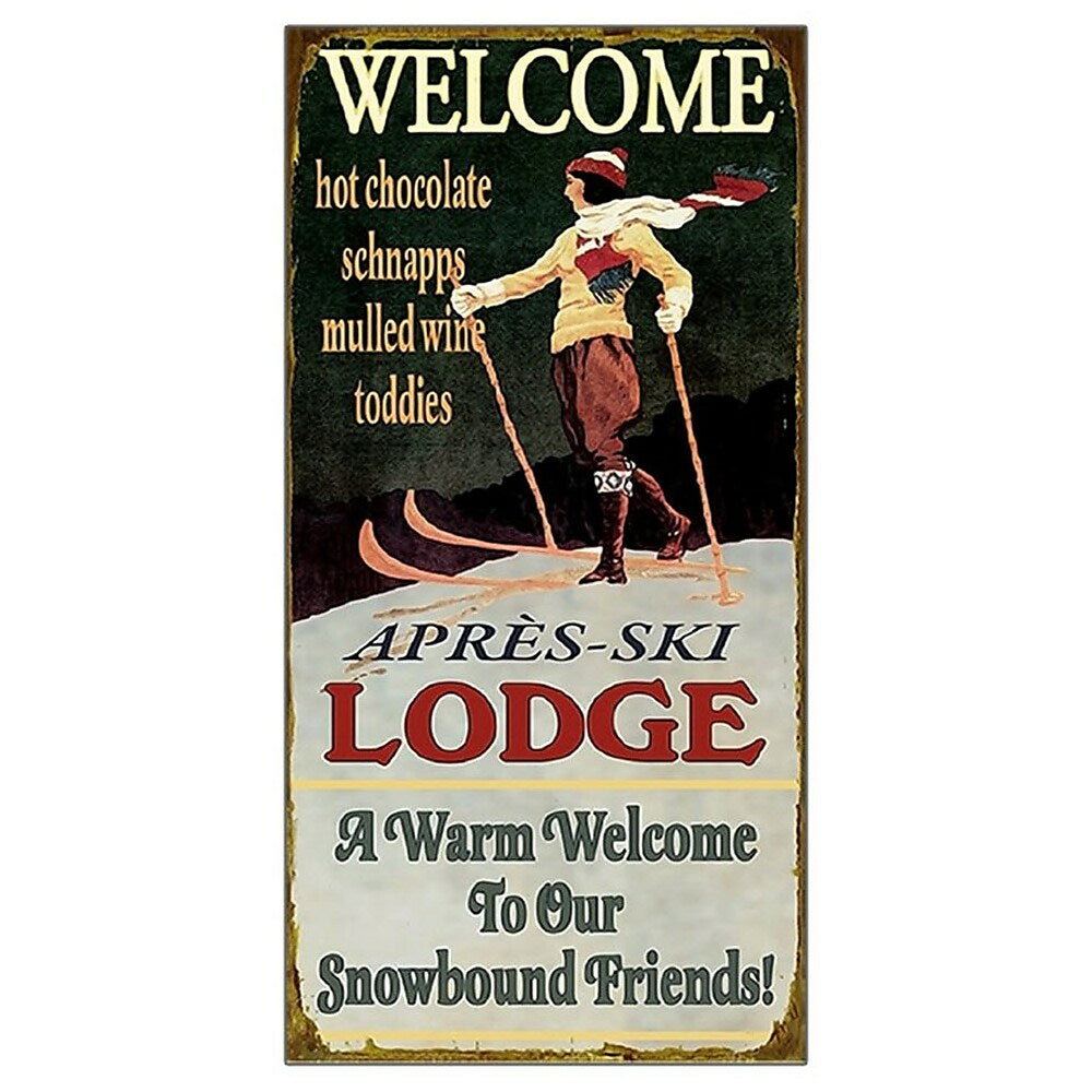 Image of Sign-A-Tology Welcome to snowboard Wooden Sign - 16" x 8"