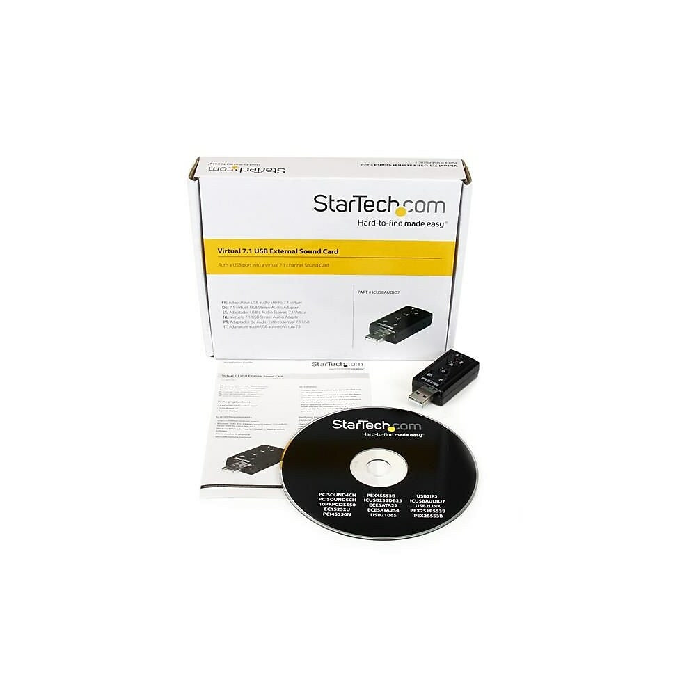 Image of StarTech Virtual 7.1 USB Stereo Audio Adapter External Sound Card