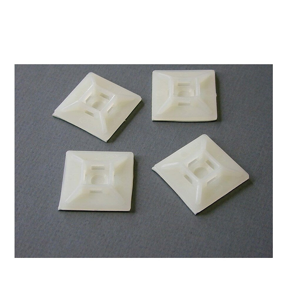 Image of StarTech Self Adhesive Nylon Cable Tie Mounts, 100 Pack