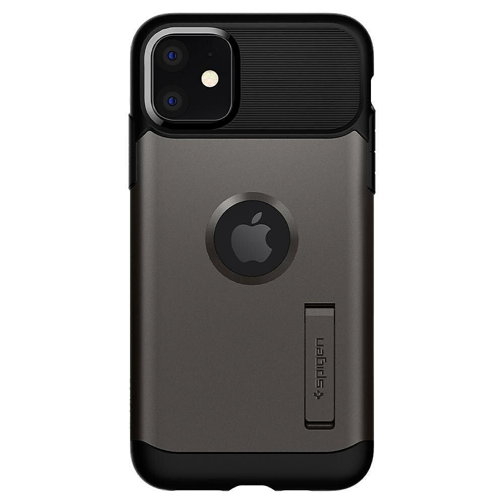 Image of Spigen Slim Armor Case for iPhone 11 - Gun Metal, Grey