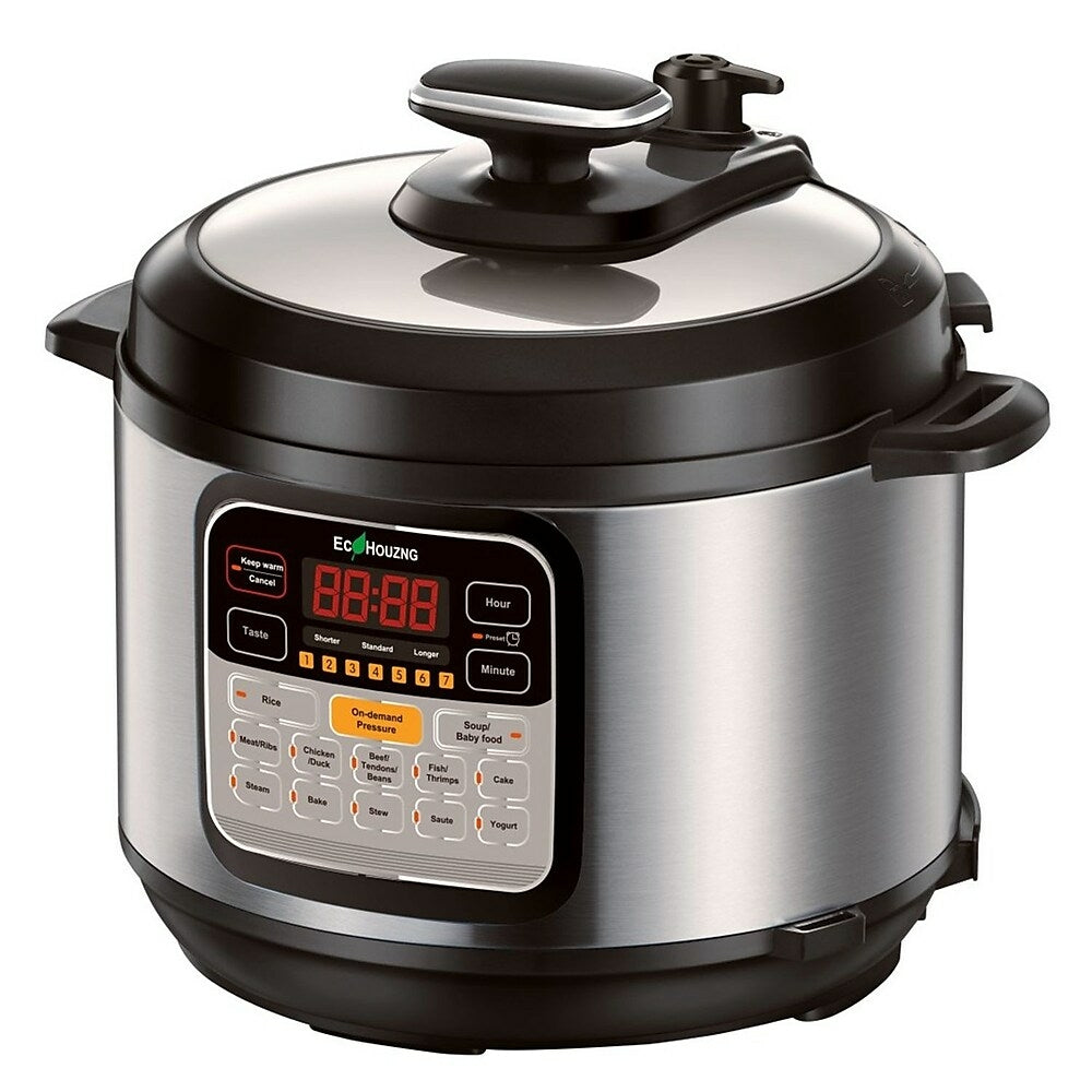 Image of Ecohouzng Super Luxury Electric Pressure Cooker, 13.7" x 12.4" x 12.4", Black