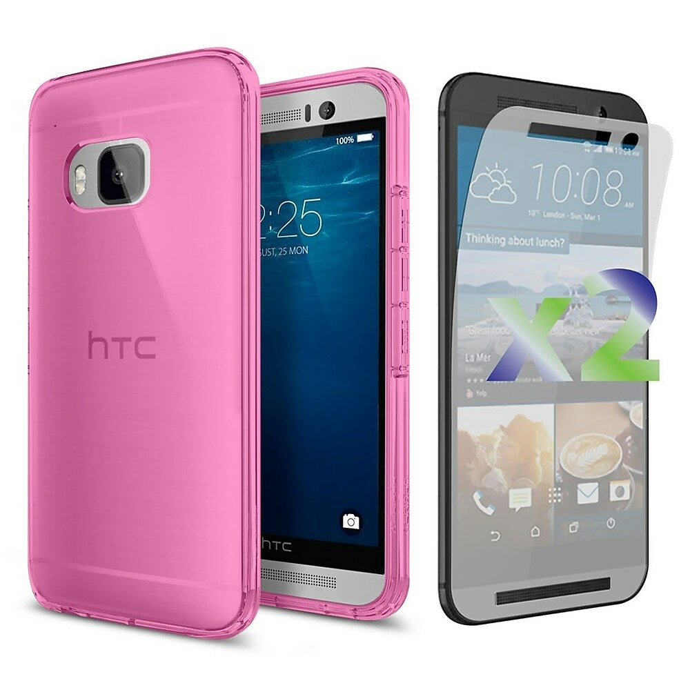 Image of Exian Transparent Case for HTC One M9 - Pink