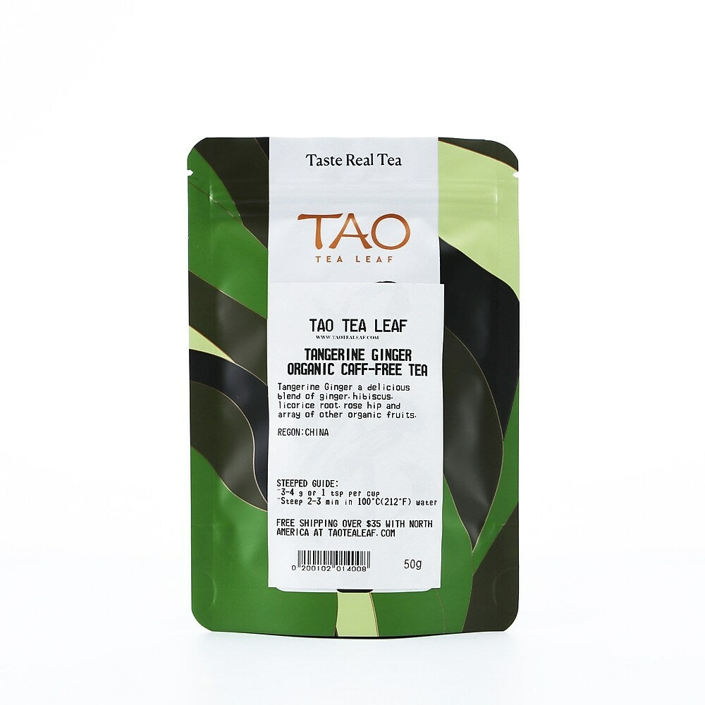 Image of Tao Tea Leaf Organic Ginger Tangerine Herbal Tea - Loose Leaf - 50g