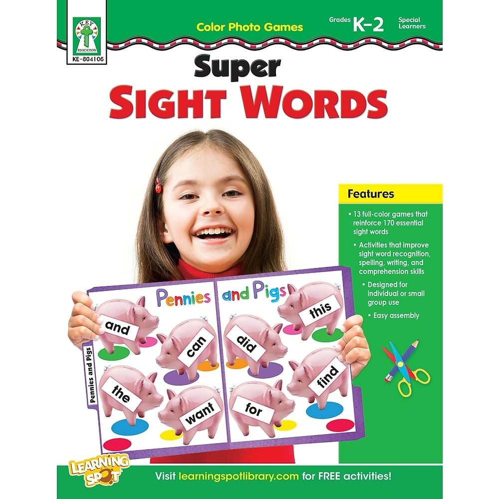 Image of eBook: Key Education 804106-EB Color Photo Games: Super Sight Words - Grade K - 2