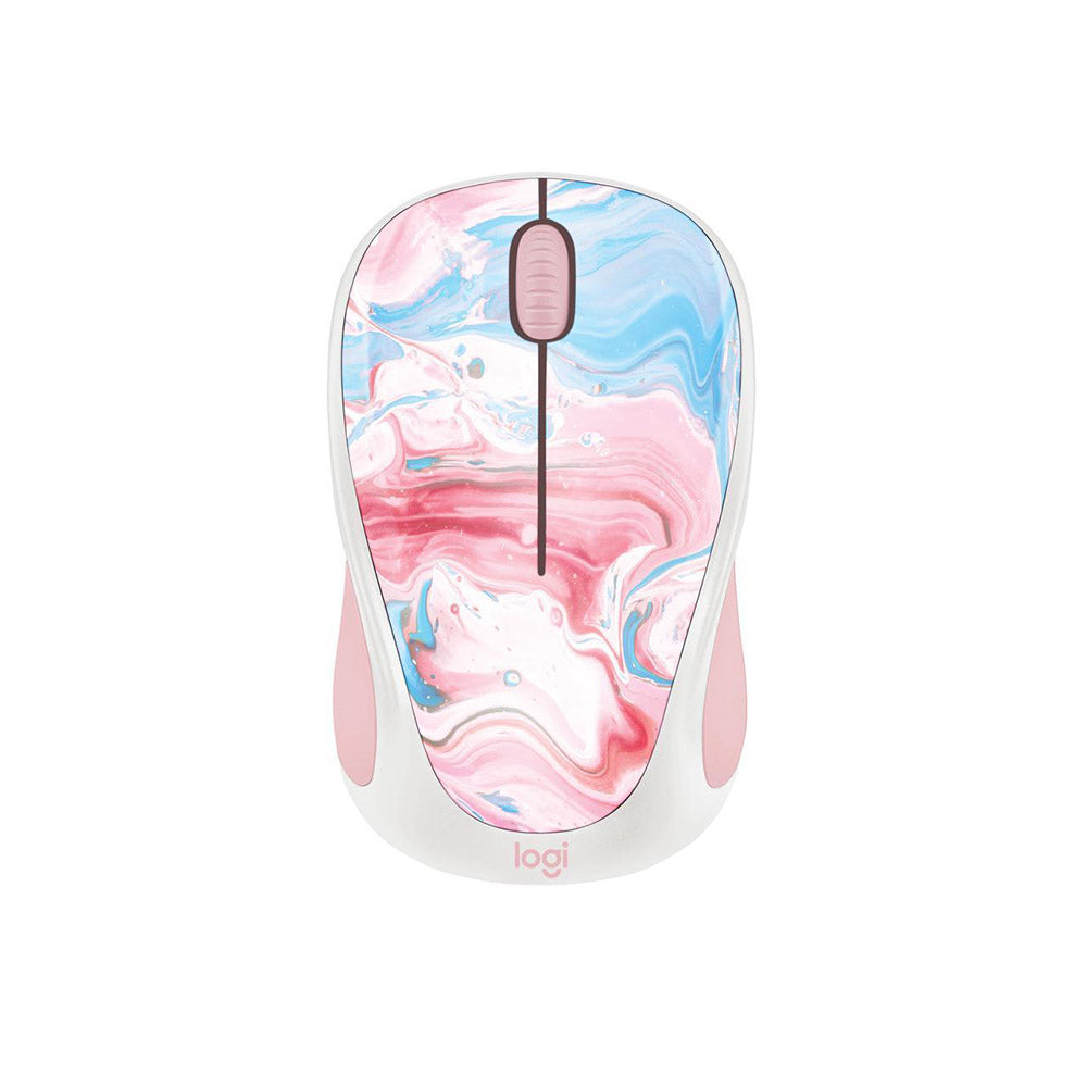 Image of Logitech Design Limited Edition Wireless 3-button Ambidextrous Mouse - Cotton Candy, Multicolour