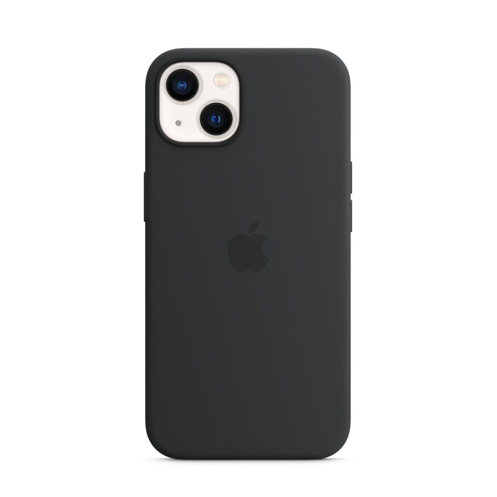 Image of Apple iPhone 13 Silicone Case With Magsafe - Midnight Black